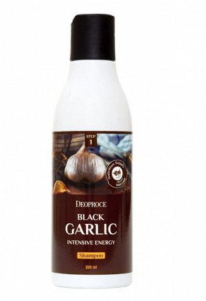 Интенсивный шампунь от выпадения волос с чёрным чесноком Deoproce  Black Garlic Intensive Energy Shampoo
