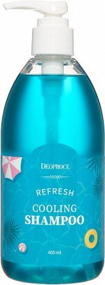 Deoproce Шампунь охлаждающий с растительными экстрактами - Refresh cooling shampoo, 400мл