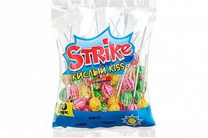 «Strike», карамель на палочке «Кислый kiss», 565 г