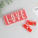 Набор таблетниц «Love», 7 контейнеров по 3 секции, красные