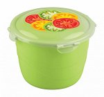 КОНТЕЙНЕР ДЛЯ ПРОДУКТОВ С ДЕКОРОМ Click&amp;Lock 1,24 Л (зеленый)