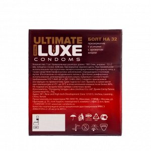 Презервативы Luxe BLACK ULTIMATE Болт на 32 , вишня, 1 шт.