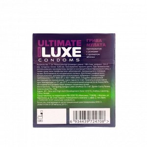 Презервативы Luxe BLACK ULTIMATE Грива Мулата, яблоко, 1 шт