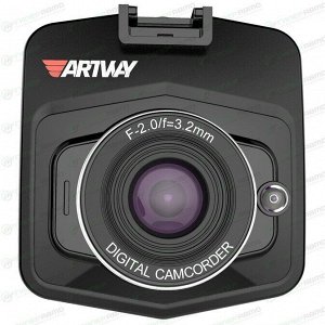 Видеорегистратор ARTWAY AV-510, 3 Мп, 1920х1080, обзор 120°, экран 2.4", 1 камера