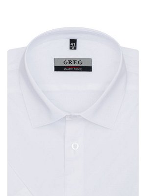 Сорочка мужская короткий рукав GREG 100/108/0185/ZN STRETCH