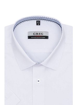 Сорочка мужская короткий рукав GREG 100/209/WH/Z/9p