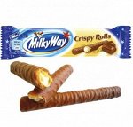 Шоколад Вафельные трубочки  Milky Way Crispy   Rolls 25 г.