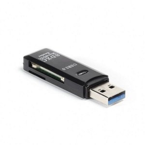 Картридер для USB 3.0 SD/MicroSD (SBR-750-B)