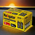 Батарейки АА(&quot;пальчиковые) NAVIGATOR 24 штуки в комплекте,  14 060 NBT-NPE-LR6-BOX24
