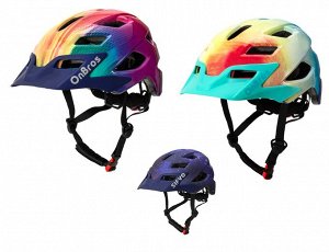 Детский велосипедный шлем EXCLUSKY KI-01. 50-57 см (Черный-зеленый)