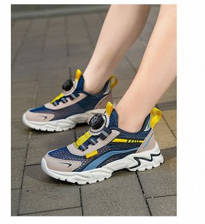 Подростковые сетчатые кроссовки с вращающимися шнурками