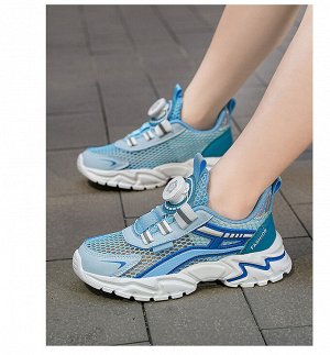 Подростковые сетчатые кроссовки с вращающимися шнурками
