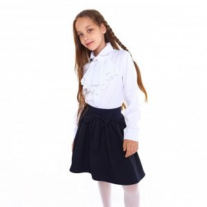 Блузка школьная для девочек, цвет белый, рост