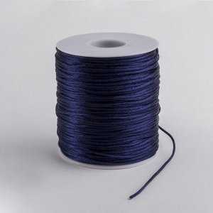 Шнур нейлоновый на бобине d=2 мм, L=100 м, тёмно-синий