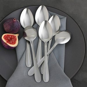 FoodVibes Ложка столовая из нержавеющей стали Доляна «Моджо», длина 18,9 см, толщина 1,8 мм