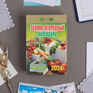 Календарь отрывной "Садово-огородный с лунным календарем" 2024 год, 7,7х11,4 см