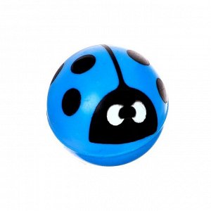 Мяч каучуковый «Смайлики», 2,7 см, цвета МИКС