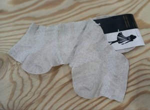 Носки укороченные женские хлопок+лен цвета ассорти светлое