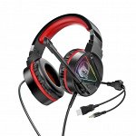 Проводные наушники игровые Hoco W104 накладные / USB + Jack 3,5 / Полноразмерные игровые наушники с микрофономмм