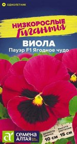 Цветы Виола Пауэр F1 Ягодное чудо/Сем Алт/цп 5 шт. Низкорослые гиганты