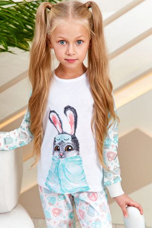 Пижама д/дев детская Juno AW21GJ547A Sleepwear Girls зайчонок