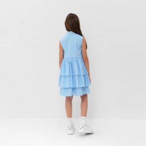 Платье для девочки MINAKU: Cotton collection цвет голубой 134