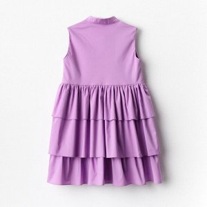 Платье для девочки MINAKU: Cotton collection цвет сиреневый 116