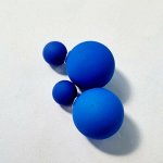 Серьги шарики , цвет : синий, арт. 018.562