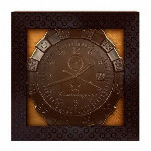Шоколад темный Командирские часы в подарочной коробке