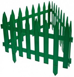 Заборчик пластиковый GOTIKA Зелёный 420*350мм (5секций) 210см