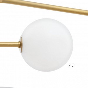 Люстра "Алмони" 7хLED 252Вт 3000-6000К 6хG4 бело-золотой 107х107х17 см BayerLux