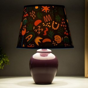 Настольная лампа "Абстракция" Е14 15Вт фиолетовый RISALUX