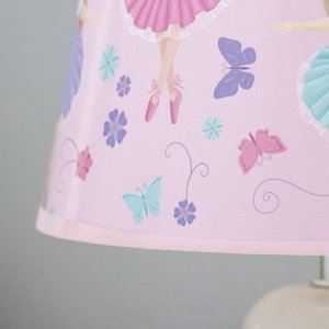 Настольная лампа "Принцессы" Е14 15Вт бело-розовый