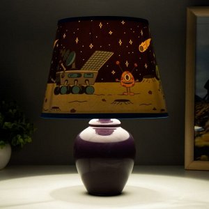 Настольная лампа "Инопланетяне" Е14 15Вт фиолетовый