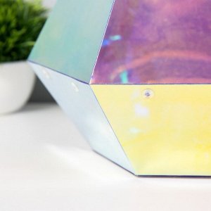 Ночник "Треугольник" LED прозрачный 25x25х30 см RISALUX