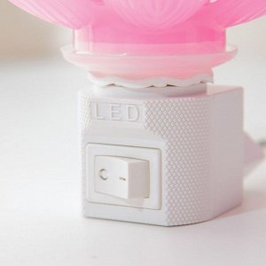 Ночник "Розовый цветок" LED 8х8х12 см RISALUX