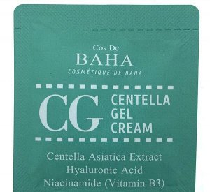 (пробник) Восстанавливающий крем-гель с 81% центеллы Cos De Baha СG Centella Gel Cream