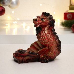 Фигура «Подставка Дракон» красная, 16 см