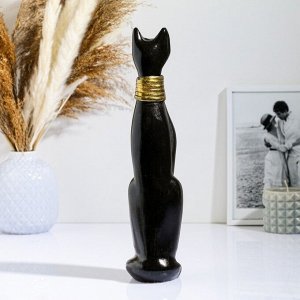 Фигура "Кошка египетская сидит" черная, 31х7х7см