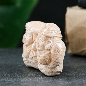 Фигурка «Дайкоку и Эбису», слоновая кость, 6x3x4 см