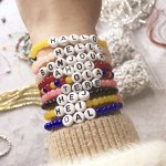 Алфавит бусины, бусины с буквами и с рисунком