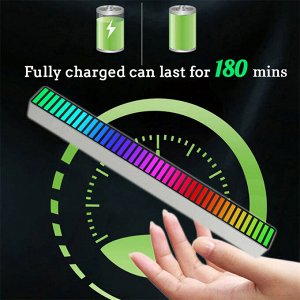 Светомузыка RGB подсветка портативная на зарядке
