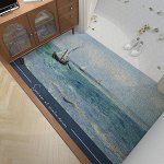 Многофункциональный, впитывающий, нескользящий коврик для прихожей, крыльца, загородного дома, с принтом