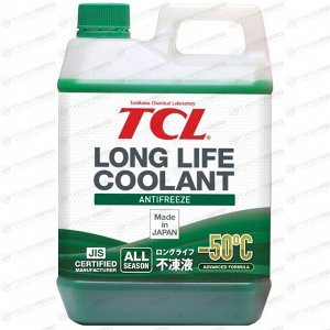 Антифриз TCL Long Life Coolant Green, LLC, зелёный, -50°C, 2л, арт. LLC00734