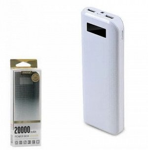Аккумулятор портативный Remax Power Box Series PPL-12 20000 mAh (два разъёма, фонарик)