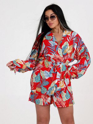 Костюм двайка с шортами (Красный)