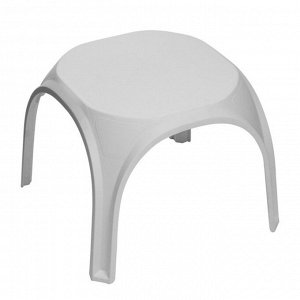 Стол для шезлонга "ПластМебель" белый, 62 х 62 х 49 см