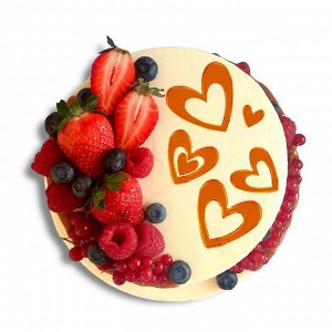 Украшение для торта «Сердечки», цвет золото