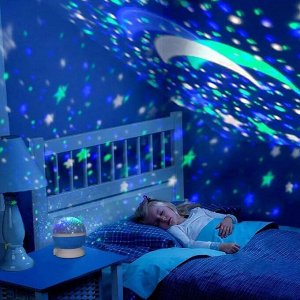Вращающийся ночник-проектор светильник Star Master звездное небо
