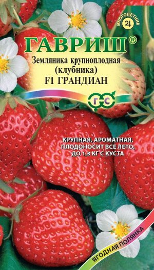 Клубника Грандиан F1 ЦВ/П (ГАВРИШ) 5шт ремонтантный